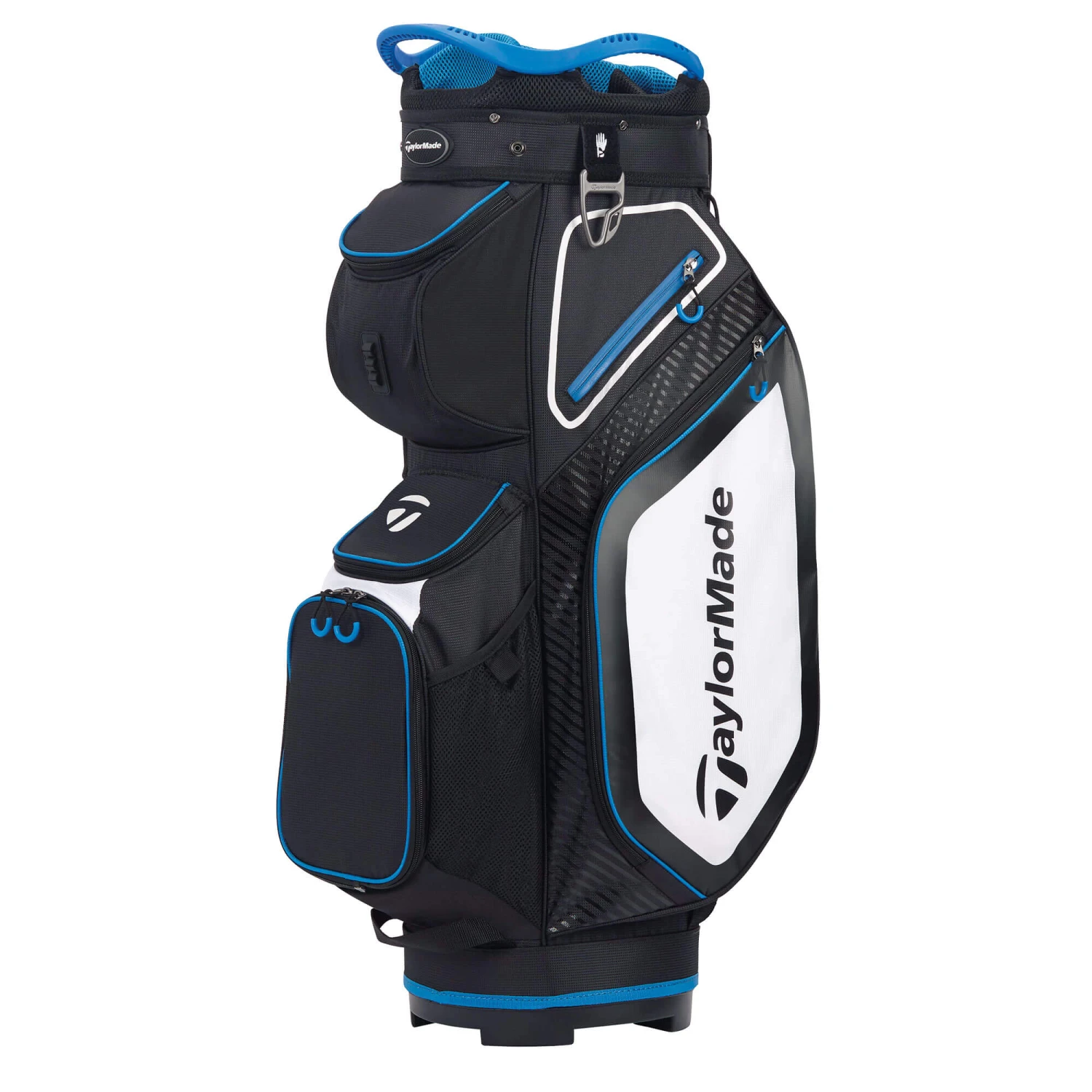 TaylorMade 8.0 Golf Cart Bag - Black/White/Blue 1 TaylorMade 8.0 Golf Cart Bag - Black/White/Blue