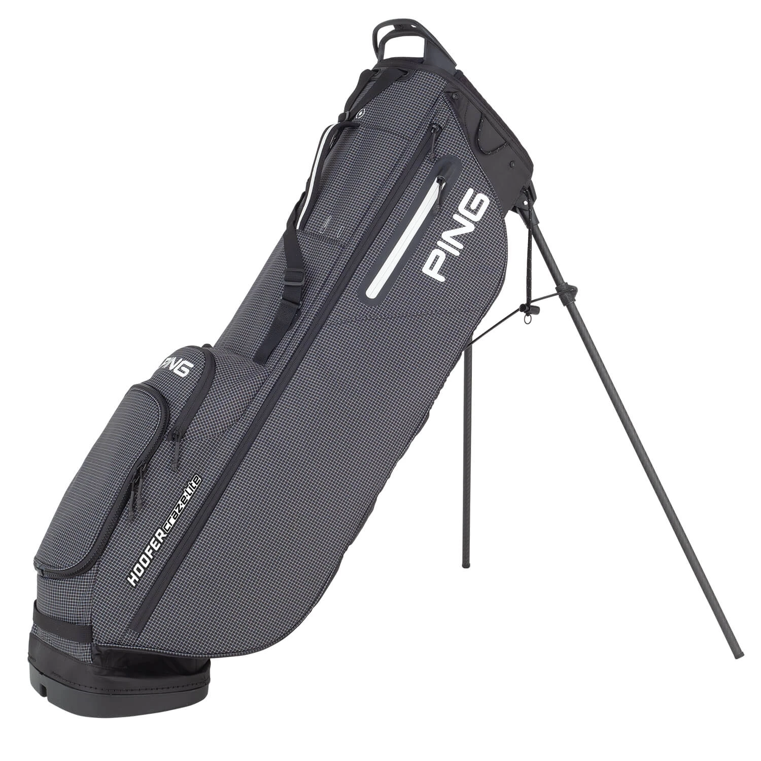Ping Hoofer Craz-e-lite Golf Stand Bag - Black/White 1 Ping Hoofer Craz-e-lite Golf Stand Bag - Black/White