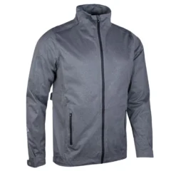 Sunderland Whisperdry Pro-Lite Waterproof Golf Jacket - Gunmetal Marl/Black