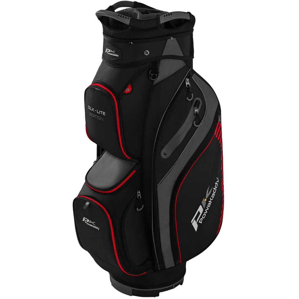 PowaKaddy DLX-Lite Trolley Bag 2021 - Black/Titanium/Red 1 PowaKaddy DLX-Lite Trolley Bag 2021 - Black/Titanium/Red