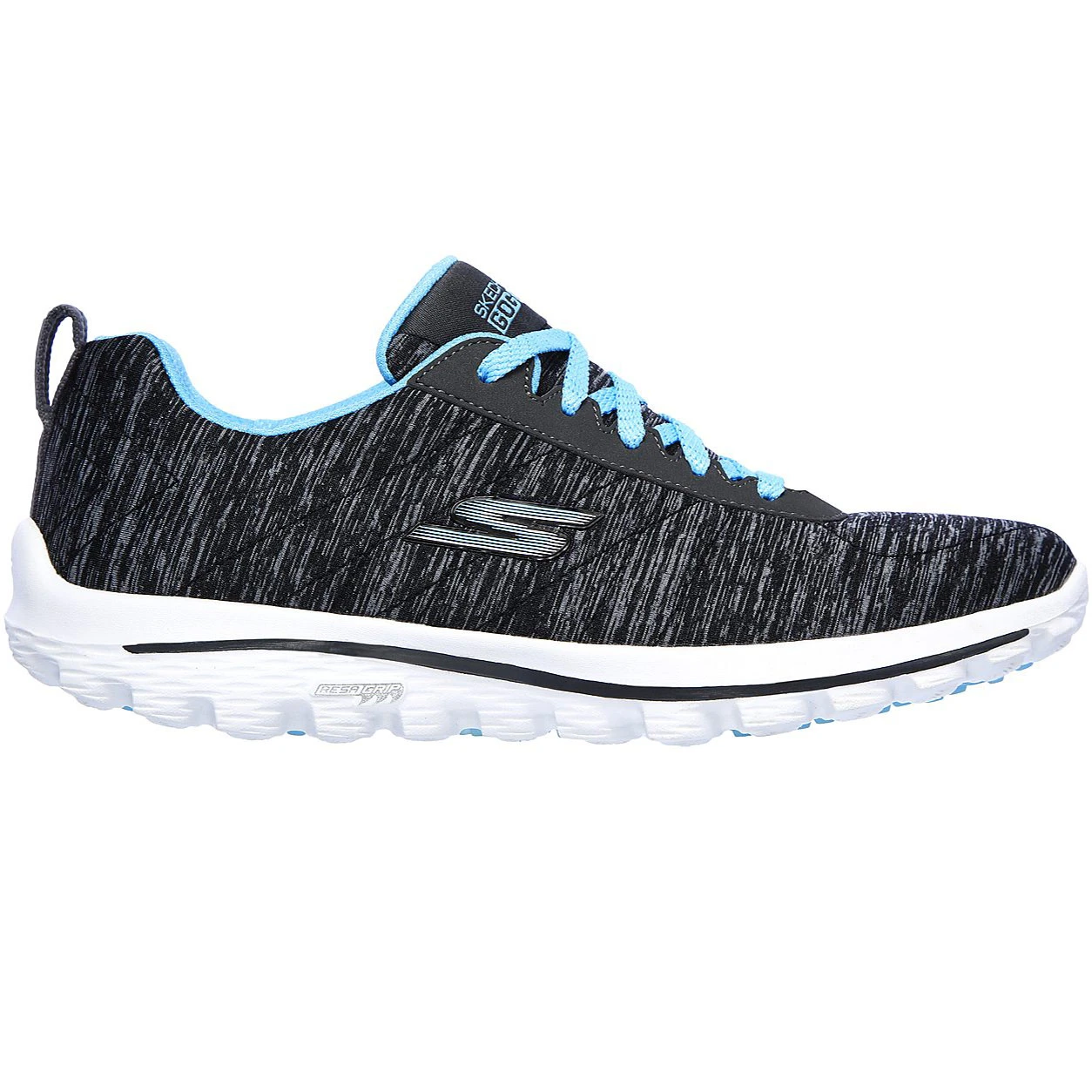 Skechers Ladies Go Walk Golf Shoes - Black/Blue 1 Skechers Ladies Go Walk Golf Shoes - Black/Blue