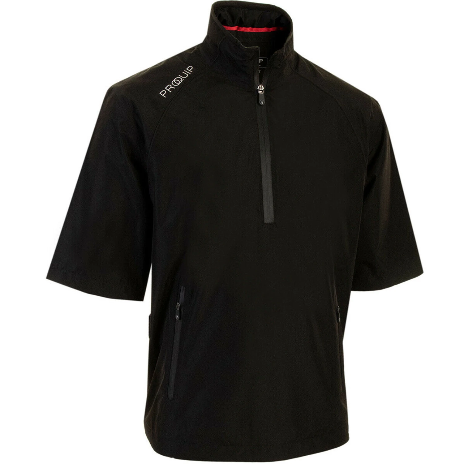 ProQuip Tempest Half Sleeve Golf Waterproof Jacket - Black 1 ProQuip Tempest Half Sleeve Golf Waterproof Jacket - Black