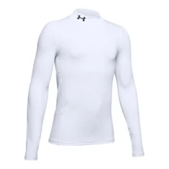 Under Armour Youth Coldgear Base Layer Mock - White