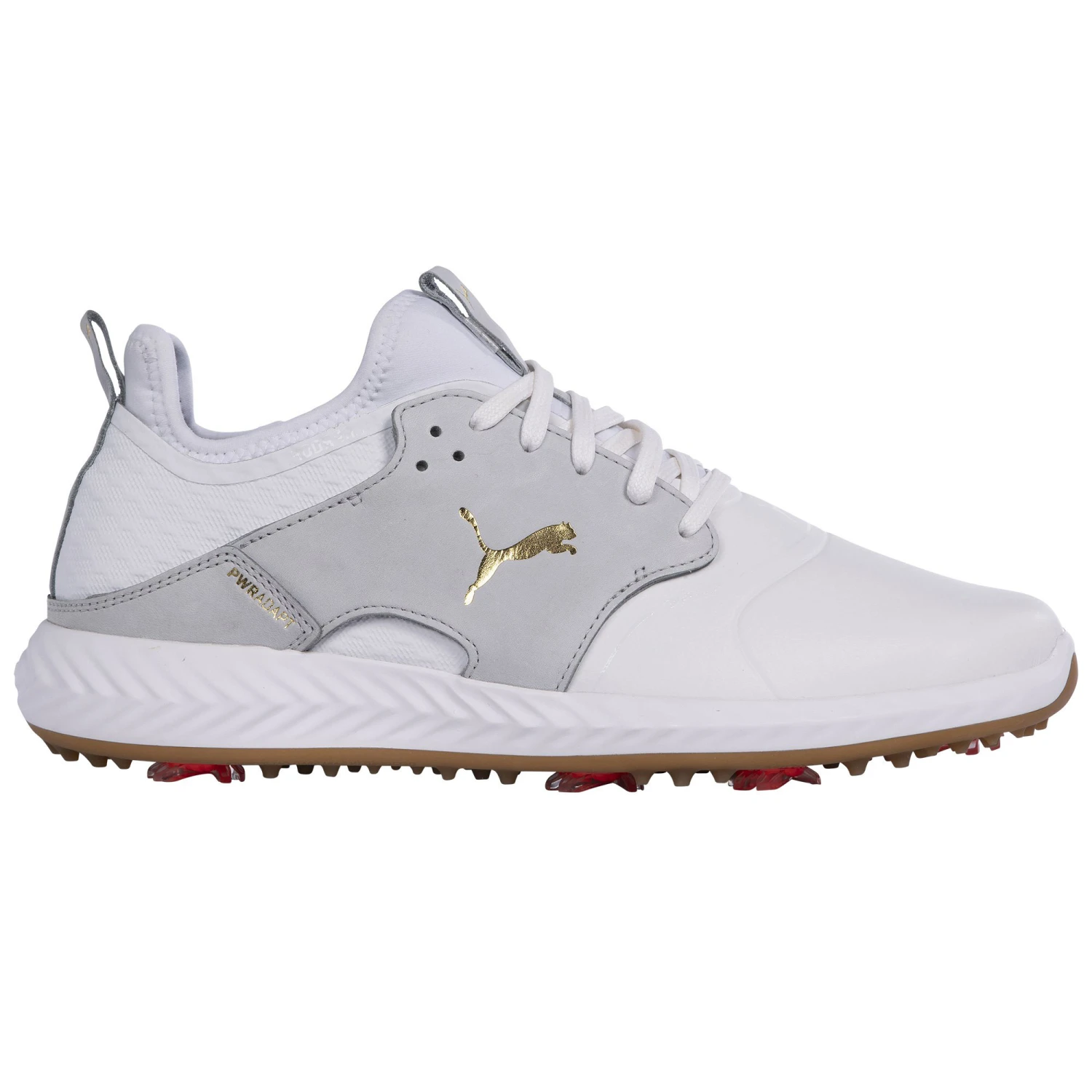 Puma Ignite PWRAdapt Caged Crafted Golf Shoe - White 1 Puma Ignite PWRAdapt Caged Crafted Golf Shoe - White