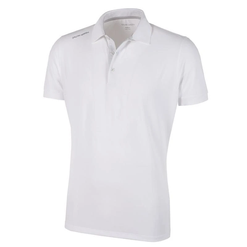 Galvin Green Max Ventil8 Golf Polo Shirt - White 1 Galvin Green Max Ventil8 Golf Polo Shirt - White