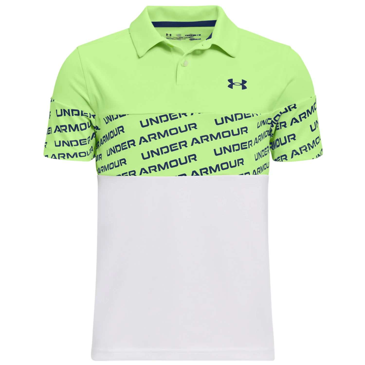Under Armour Boys Performance Wordmark Golf Polo 1 Under Armour Boys Performance Wordmark Golf Polo