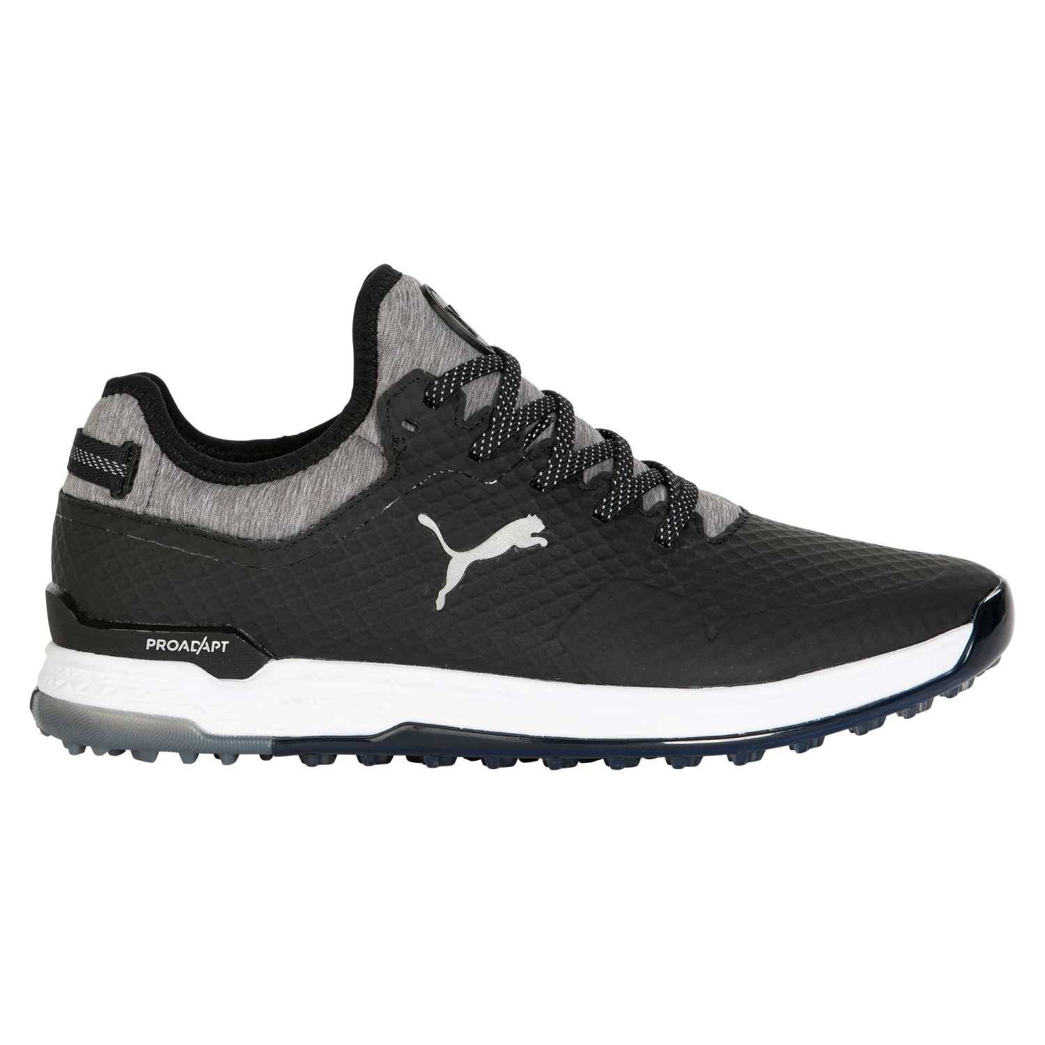 Puma Proadapt Alphacat Spikeless Golf Shoes - Black/Silver/Quiet Shade 1 Puma Proadapt Alphacat Spikeless Golf Shoes - Black/Silver/Quiet Shade
