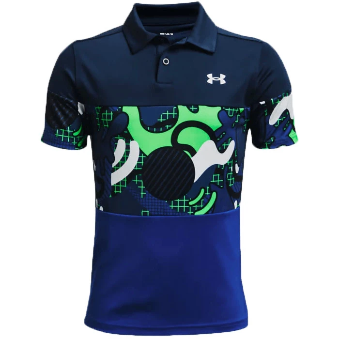 Under Armour Boys Performance Cool Supplies Polo - Navy 1 Under Armour Boys Performance Cool Supplies Polo - Navy