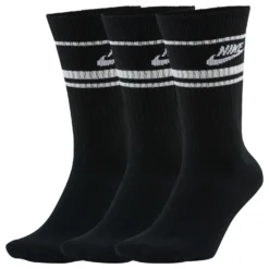 Nike Sportswear Essential Golf Socks - Black/White - Large