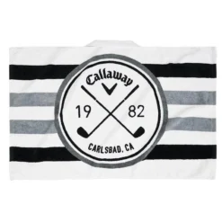 Callaway Golf Cart Towel 30x20 White/Black/Charcoal