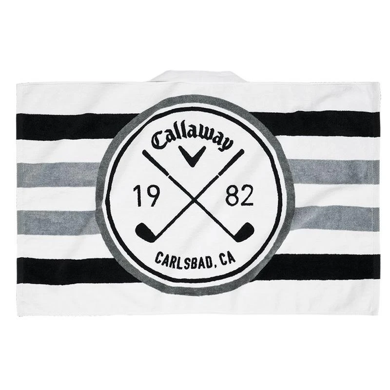Callaway Golf Cart Towel 30x20 White/Black/Charcoal 1 Callaway Golf Cart Towel 30x20 White/Black/Charcoal