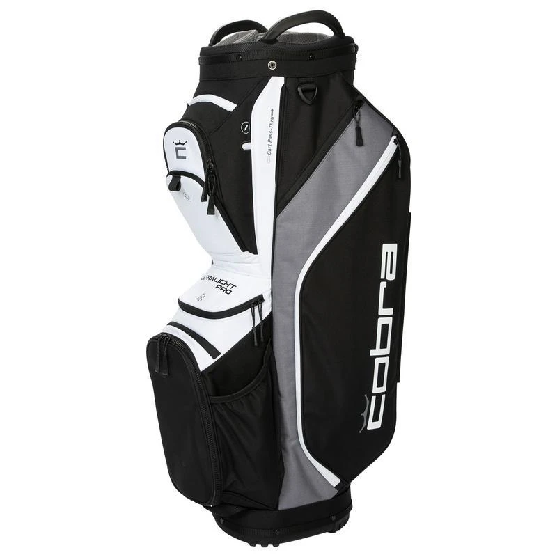 Cobra Ultralight Pro Golf Cart Bag - Black/White 1 Cobra Ultralight Pro Golf Cart Bag - Black/White