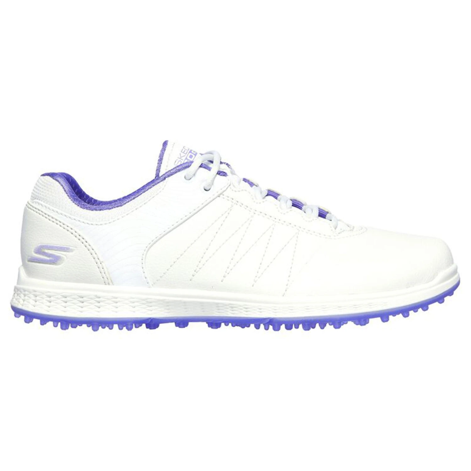 Skechers Go Golf Pivot Womens Golf Shoes - White/Purple 1 Skechers Go Golf Pivot Womens Golf Shoes - White/Purple
