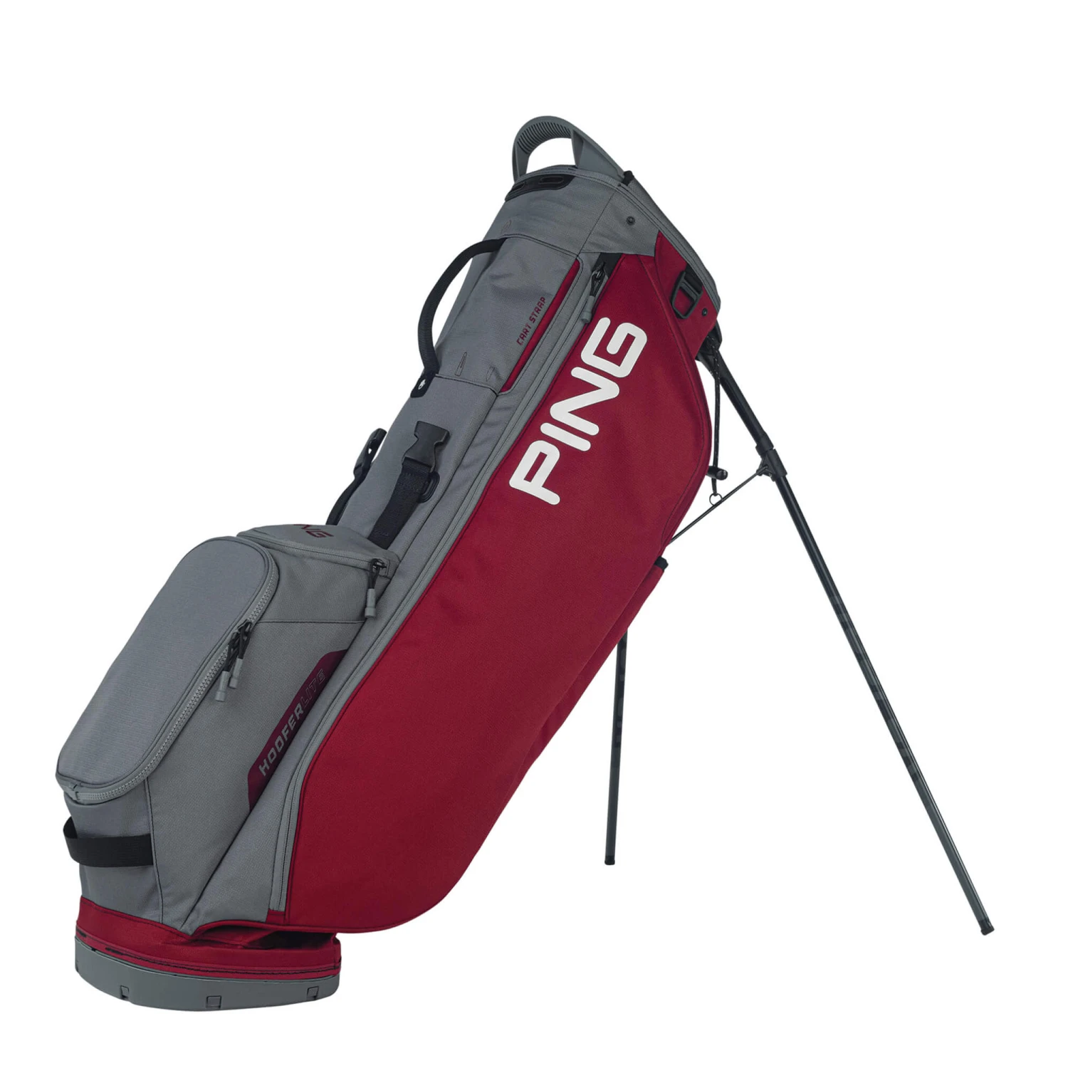Ping Hoofer Lite 201 Golf Stand Bag - Cardinal/Dark Grey/Black 1 Ping Hoofer Lite 201 Golf Stand Bag - Cardinal/Dark Grey/Black