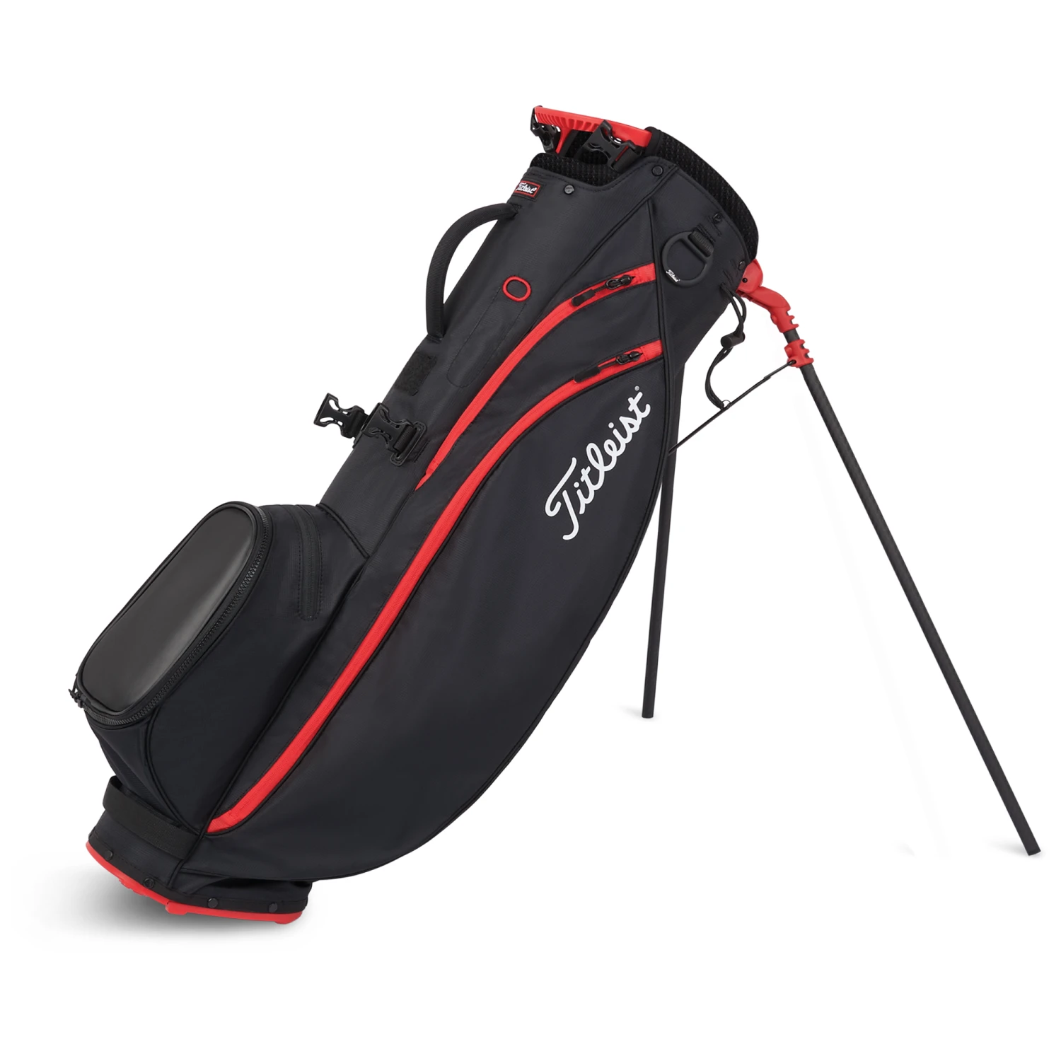 Titleist Players 4 Carbon S Golf Stand Bag - Black/Black/Red 1 Titleist Players 4 Carbon S Golf Stand Bag - Black/Black/Red