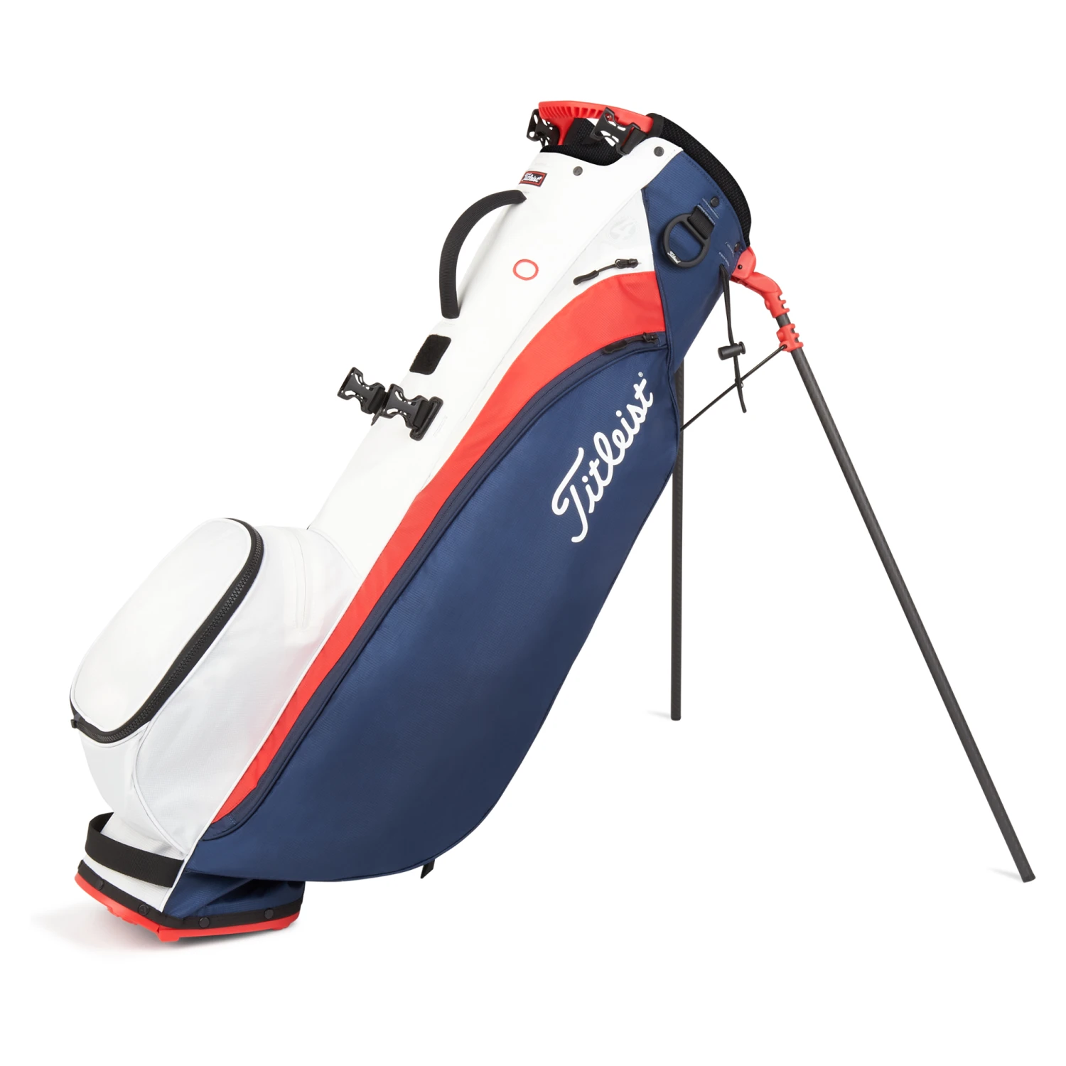 Titleist Players 4 Carbon Golf Stand Bag - Navy/White/Red 1 Titleist Players 4 Carbon Golf Stand Bag - Navy/White/Red