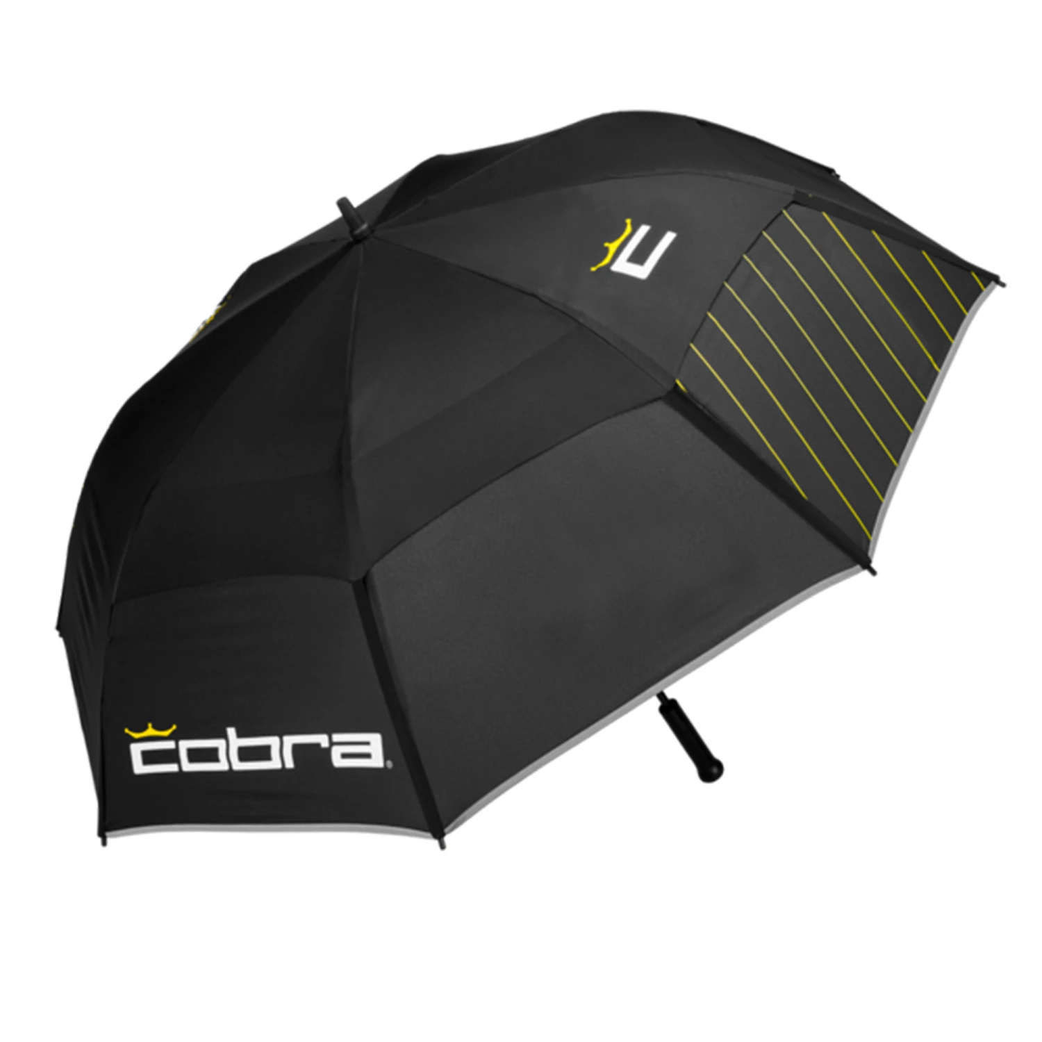 Double Canopy Golf Umbrella - Cobra Black 2 Double Canopy Golf Umbrella - Cobra Black - Image 2