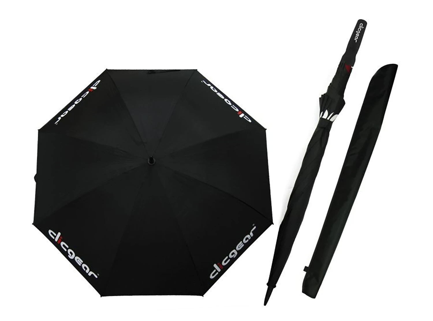 Clicgear Golf Umbrella - Black/Black 2 Clicgear Golf Umbrella - Black/Black - Image 2