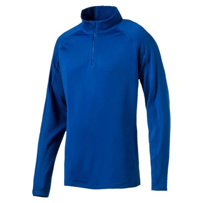 Puma Golf Men's 1/4 Zip Popover Top - Blue 1 Puma Golf Men's 1/4 Zip Popover Top - Blue