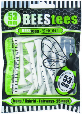 Brand Fusion BEEStees Wooden Golf Tees (25 Tee Pack) 2 Brand Fusion BEEStees Wooden Golf Tees (25 Tee Pack) - Image 2
