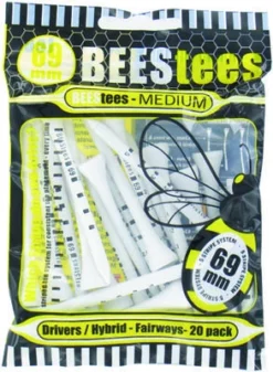 Brand Fusion BEEStees Wooden Golf Tees (25 Tee Pack) 6 Brand Fusion BEEStees Wooden Golf Tees (25 Tee Pack) -Golf Gear Store 515461486215115 77255
