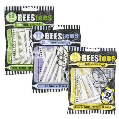 Brand Fusion BEEStees Wooden Golf Tees (25 Tee Pack) 1 Brand Fusion BEEStees Wooden Golf Tees (25 Tee Pack)
