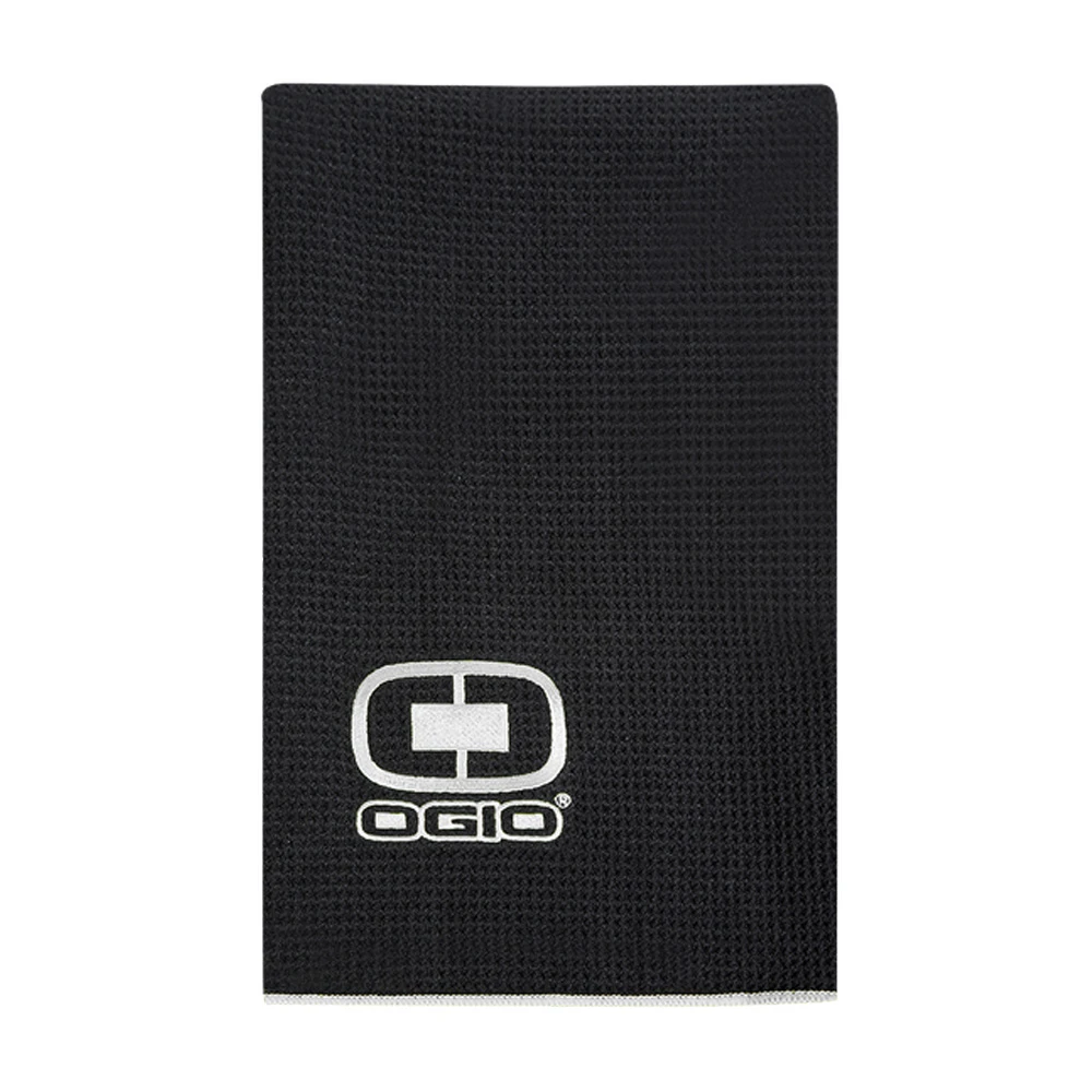 Ogio Performance Golf Towel - Black 2 Ogio Performance Golf Towel - Black - Image 2