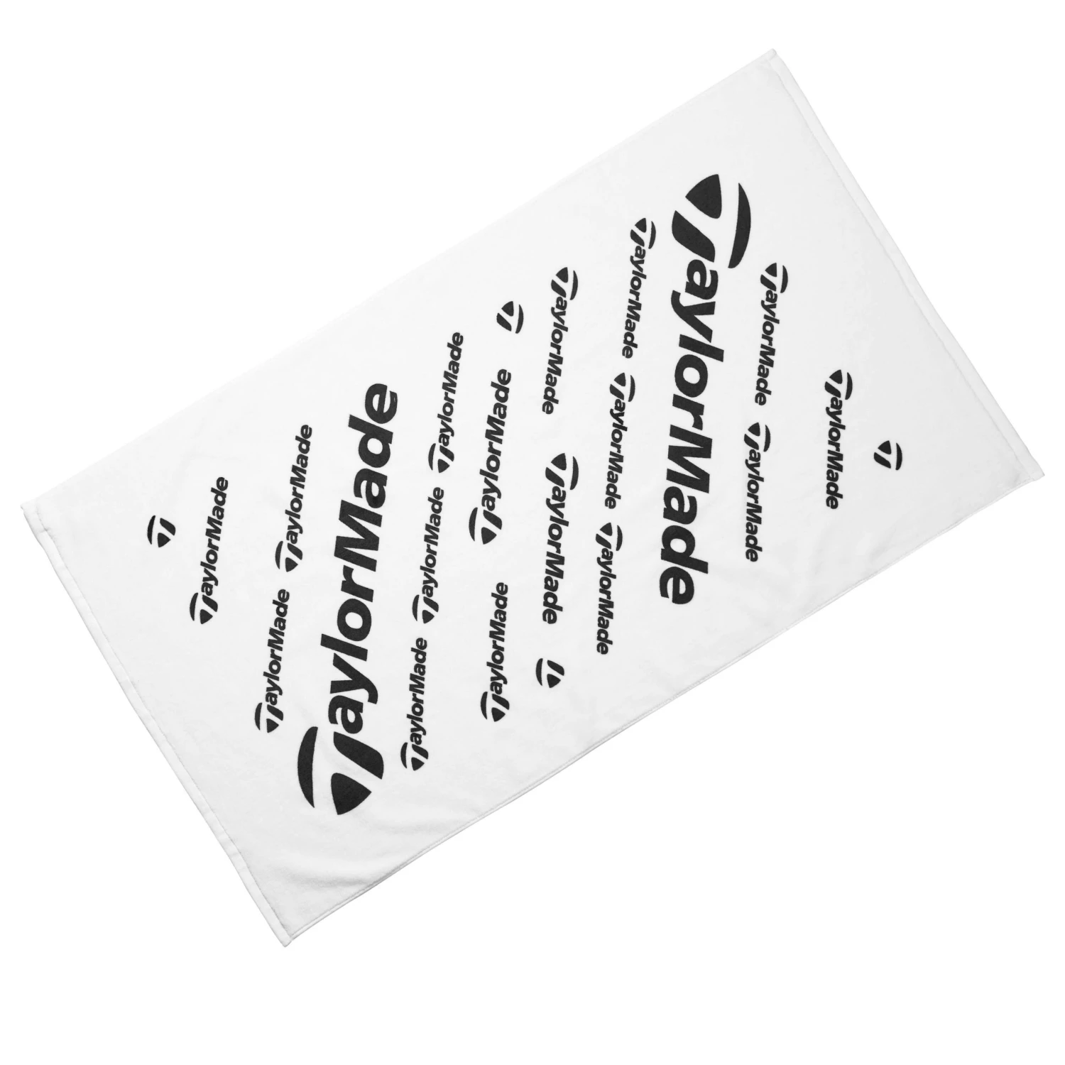 TaylorMade Players Tour Towel White/Black 2 TaylorMade Players Tour Towel White/Black - Image 2