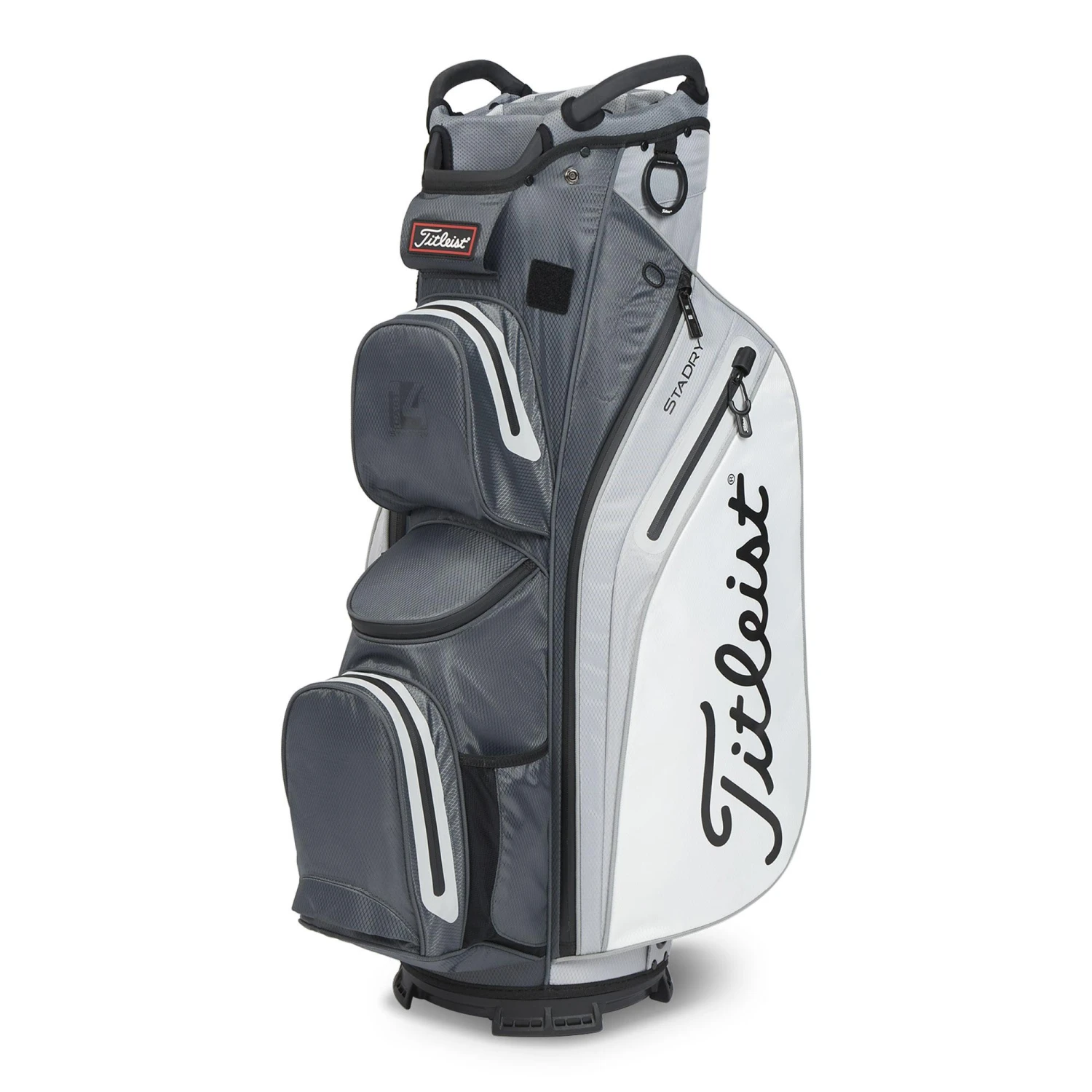 Titleist Cart 14 StaDry Golf Cart Bag - Charcoal/Grey/White 1 Titleist Cart 14 StaDry Golf Cart Bag - Charcoal/Grey/White