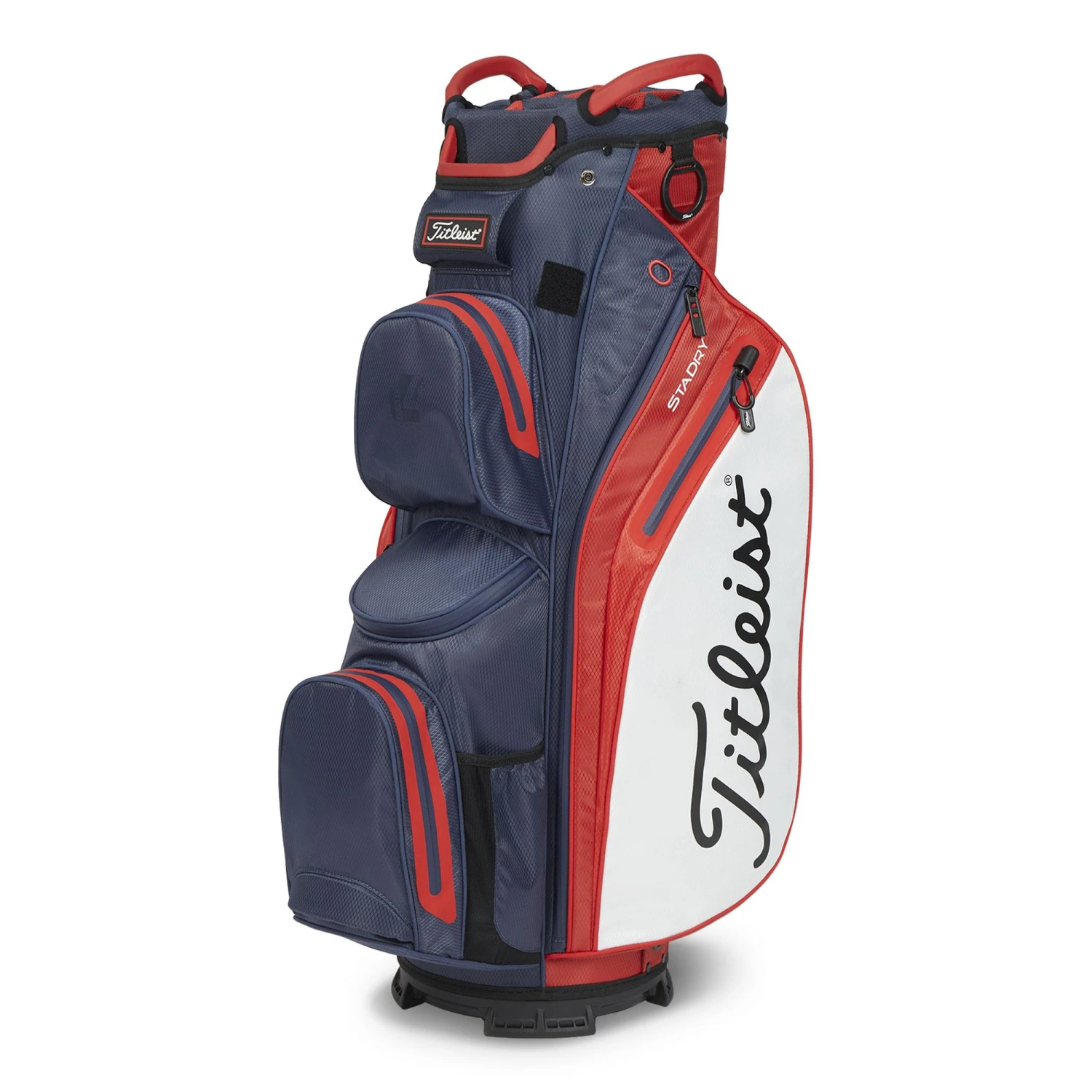 Titleist Cart 14 StaDry Golf Cart Bag - Navy/Red/White 1 Titleist Cart 14 StaDry Golf Cart Bag - Navy/Red/White
