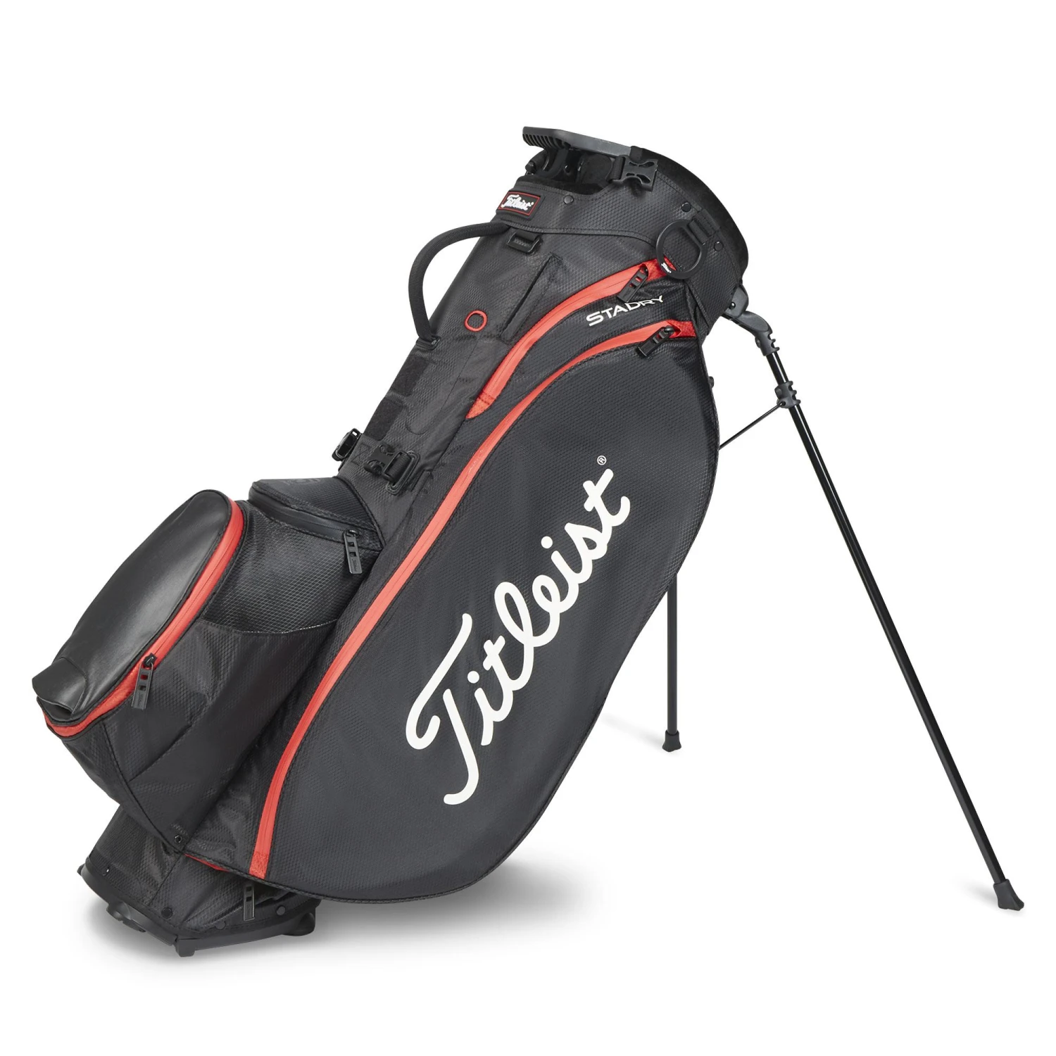 Titleist Players 5 StaDry Golf Stand Bag - Black/Red 1 Titleist Players 5 StaDry Golf Stand Bag - Black/Red