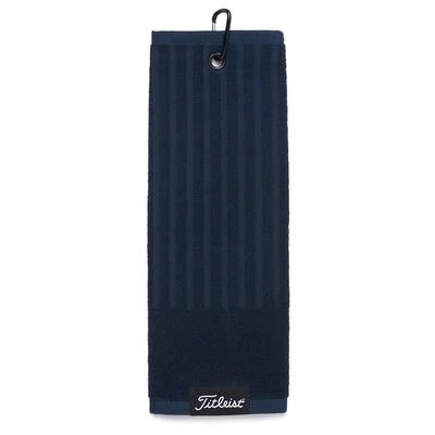 Titleist Trifold Golf Cart Towel - Navy 1 Titleist Trifold Golf Cart Towel - Navy