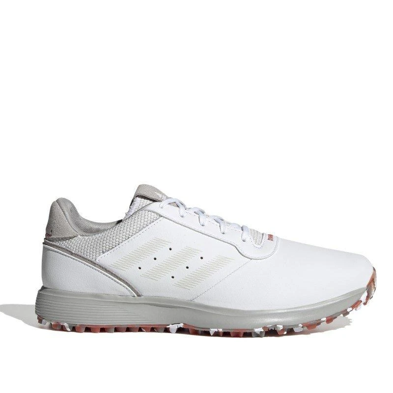 Adidas S2G Spikeless Golf Shoes - White/Grey/Red 1 Adidas S2G Spikeless Golf Shoes - White/Grey/Red