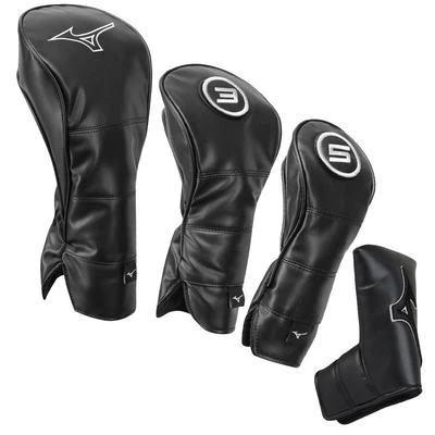 Mizuno Tour Staff Golf Headcovers - Black 1 Mizuno Tour Staff Golf Headcovers - Black